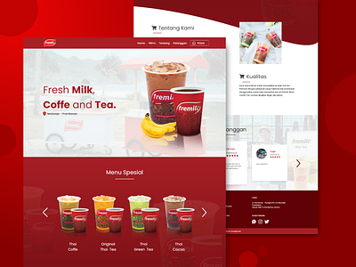 Fremilt Sambirejo Page design fremilt front end developer landing page ui ux web design