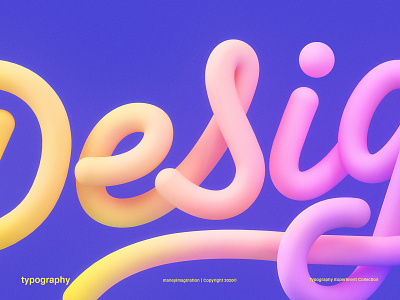 Design | 3D Lettering 3d 3dlettering 3drender cinema 4d cinema4d colorful design design trends details experiment graphic design lettering love maney imagination monoline photoshop render text typography