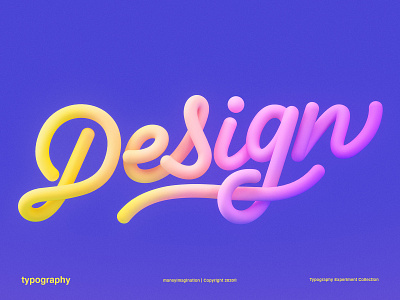 Design | 3D Lettering 3d 3dlettering 3drender cinema 4d cinema4d colorful design design trends details experiment graphic design lettering love maney imagination monoline photoshop render text typography