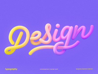 Design | 3D Lettering 3d 3dlettering 3drender cinema 4d cinema4d colorful design design trends details experiment graphic design lettering love maney imagination monoline photoshop render text typography