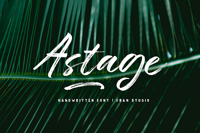 Astage cursive handwriting headline ink logo magazine oldstyle organic poster rough