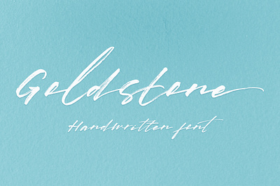 Goldstone cursive handwriting headline ink logo magazine oldstyle organic poster rough