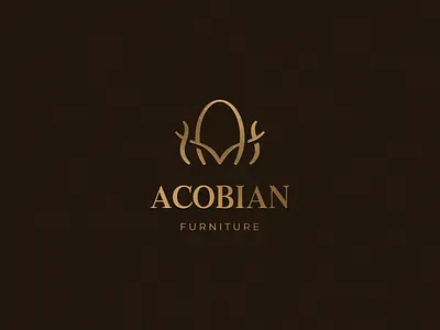 Logo for furniture brand store Acobian branding design furniture furniture store icon logo logo design mark