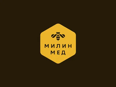 Mila Honey animal bee food honey honeybee honeycomb icon logo mark symbol