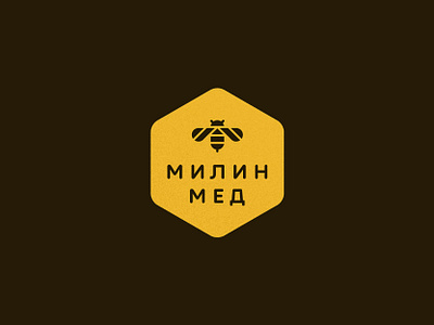 Mila Honey animal bee food honey honeybee honeycomb icon logo mark symbol