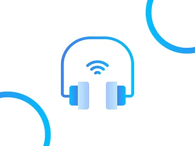 Headset adobe illustrator cc affinitydesigner design dribbble flat iconography illustration logo vector