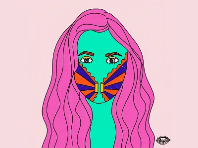 Self portrait 5 abstract art concept covid19 design fullstop graphic illustration lockdown pause portrait quarantine selfportrait shrutillusion