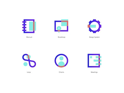 Icons badge brand branding design flat icon iconography illustration shapes stroke tech ui vector