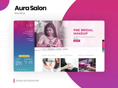 Aura Salon - Spa, Beauty & Hair Salon WordPress Website Design aura salon beauty salon beauty salon design beauty salon website design graphicdesign salon website salon website design salon website development website design wesite design
