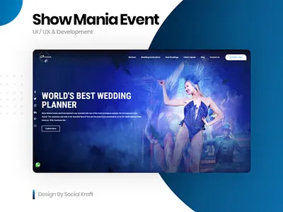Showmania Events | Official Website Redesign UI/UX design design agency event design event planner event planner website design event website website design and development website ui design website ux wedding planner