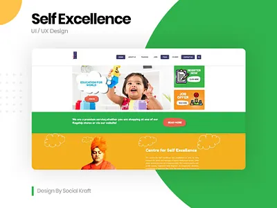 Self Excellence - Training Institute Website - Design & Develop coaching coaching website design design institute uidesign uiux uxdesign website design website desin agency website redesign