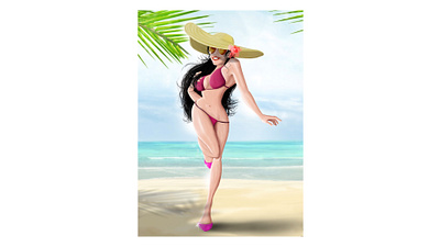 Beach Queen illustration