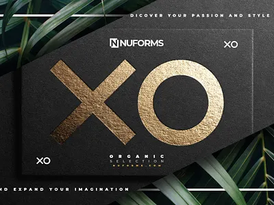 XO wallpaper gold leafs trendy wallpaper