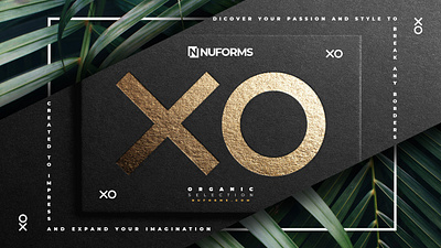XO wallpaper gold leafs trendy wallpaper