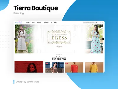 Women's Online Boutique & Clothes Website Design, UIUX clothes shop clothes website design clothing brand online shopping website design and development womens clothes