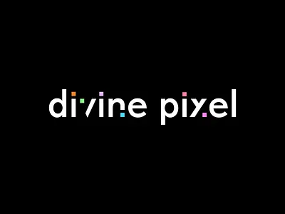 Divine Pixel Logo branding flat icon logo minimal web