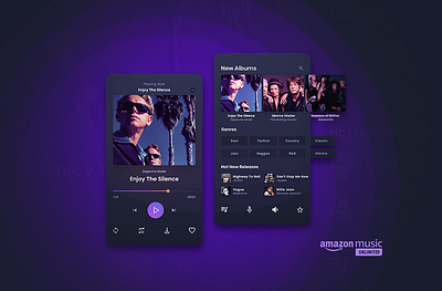 Mobile Music Player App UI app design ui ux web