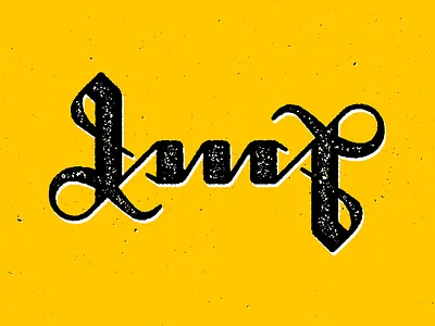 Luca ambigram blackletter design lettering logo typo typography