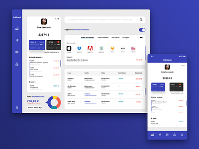 Indibank - Banking app for freelancers bankingapp branding color colors design fintech font product type ui ux uxui