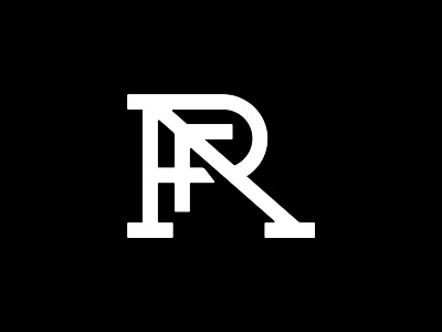 RPAF Monogram black black and white bold branding design illustration letter logo letters logo logo design minimal monogram monogram logo negative space vector