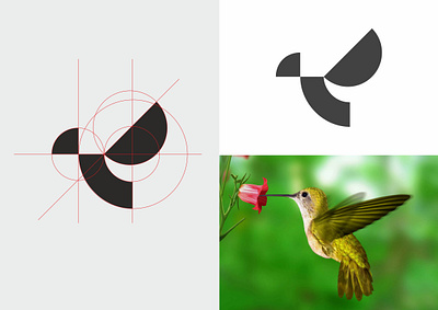 Minimal bird logo