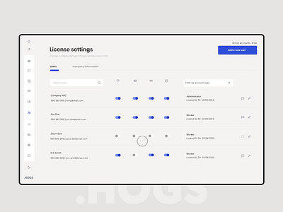 Light & Dark mode - HOGS account settings accounts animation app application dark dark mode dashboard interaction interface light map product product design shipping theme transport transportation web