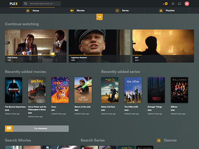 Plex prototype | Media platform hulu media platform netflix plex prototype redesign