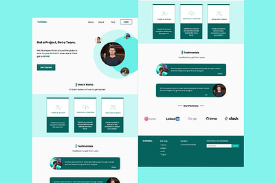 Landing Page design design ui ux web