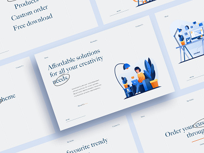 JHP STUDIO - Landing Page app clean concept design flat landing landing page landing page design minimal typography ui vector web design website website design