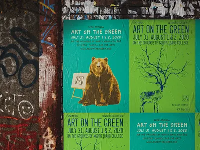 Art on the Green posters (The Urban Green Project) animals art art direction art on green artwork festival festival poster print street art urban