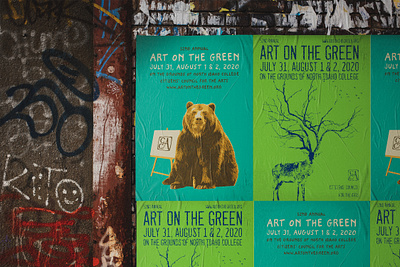 Art on the Green posters (The Urban Green Project) animals art art direction art on green artwork festival festival poster print street art urban