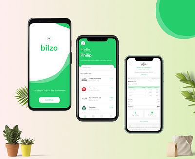 App design android app bilzo branding ebills figma ios app