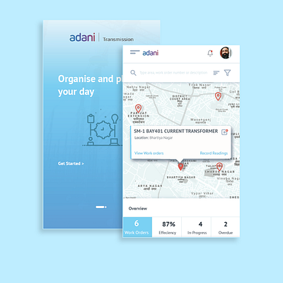 Work Order App adani android app app mobile ux mobile ux design work order app work order management