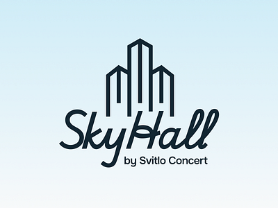 SkyHall / Logo Design branding graphic design ilustrator logo typography