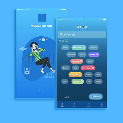 Music App mobile app design music app music rights protection app sony ux design