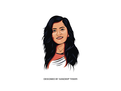 Vector Portrait by Sandeep Tiwari branding design devanagari espyctiwa illustration logo nepal pokhara sandeeptiwari sandeeptiwaristudio typography