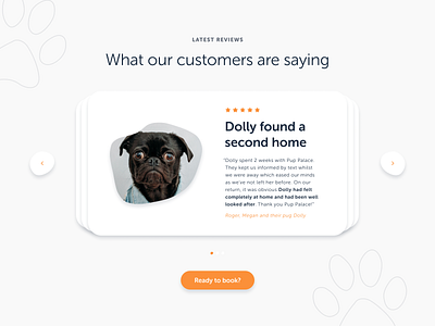 Pup Palace dailydesign figma testimonial typography ui ui design web website