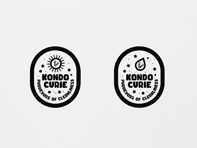 KC Badges badge black black and white illustration branding character character design design identity illustration logo pin product seal sticker sun typography water white