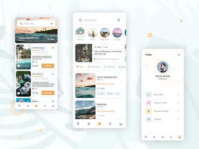 Travelo | Trip App agency app mobile modern travel travel agency trip ui uiux ux