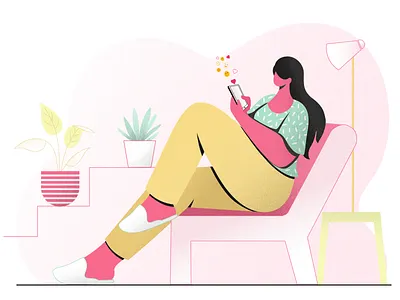 chatting character design chatting colors concept design digital flat vector illustration vector