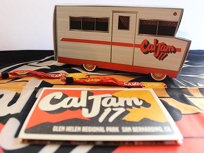 CalJam Music Festival festival print design ticketing tour