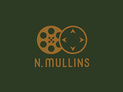 N. Mullins Logomark & Type (Version 2) adobe illustrator branding branding and identity design distressed graphic design graphic design illustrator logo logo design logomark typography video videography