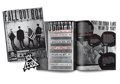 Fall Out Boy album packaging print design vip