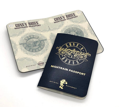 Guns N Roses Passport print design tour vip