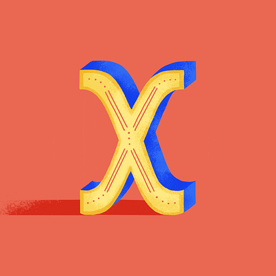 36DOT: X 2020 36daysoftype07 digital illustration dribble lettering lettering challenge