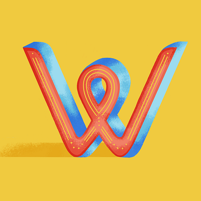 36DOT: W 2020 36daysoftype07 colors palette digital illustration digital painting dribble illustration