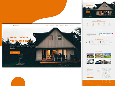 Real estate website buy design home house landing page minimal realestate realestateagent simple uiux webdesign website design