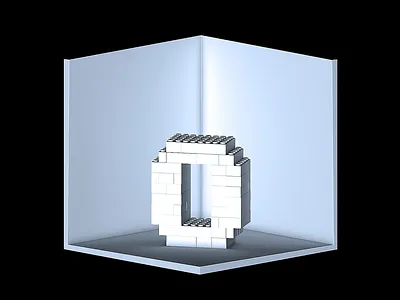 3D type LEGO 3d c4d cinema4d letters type