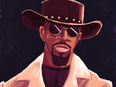 Django. “The d is silent” django illustration