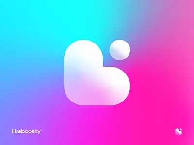 Like Boosty Logo Design app app logo b letter brand brand design brand identity branding design icon identity design lettering like logo logo logo design logodesign logos logotype social media logo typography vector